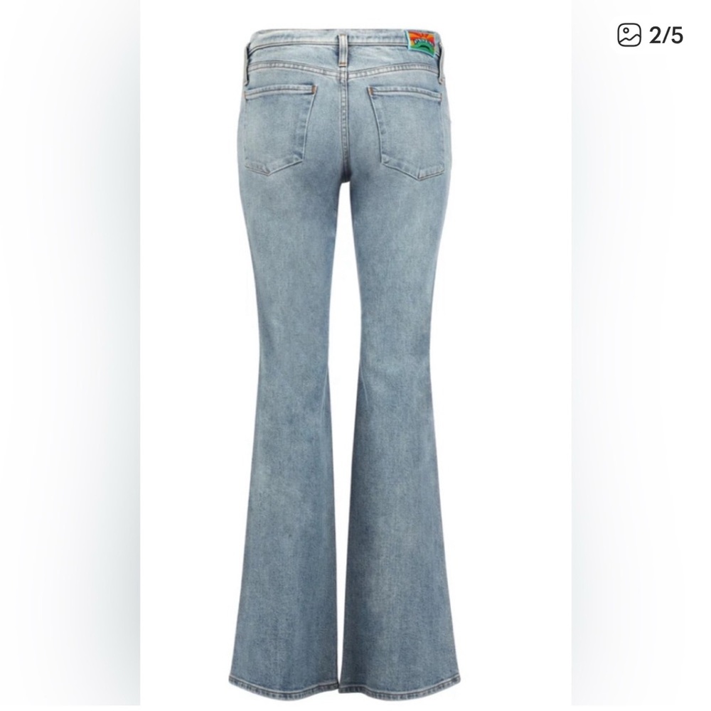 NWT Daily Blue Women’s Peace Mid-Rise Flare Leg Jeans Size 31 NWT 🎄🤶🎄 - Picture 2 of 10